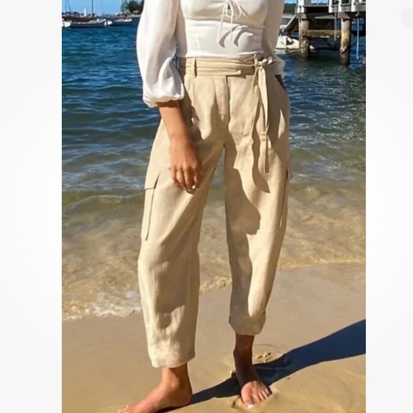 Wilfred Kafka Pants Beige Cargo Pants Size 2